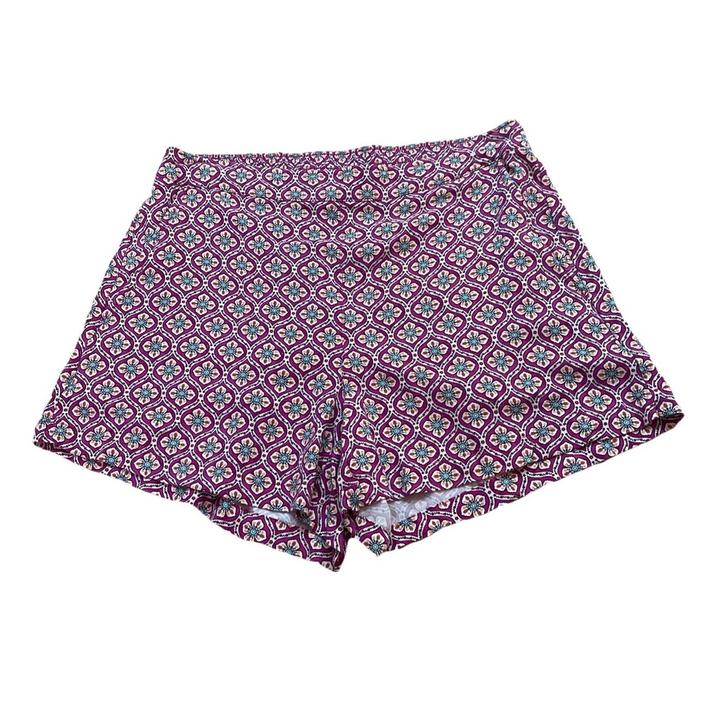 Old Navy High‎ Waisted Playa Shorts Women's L Pull On Elastic Waist Pockets Pink